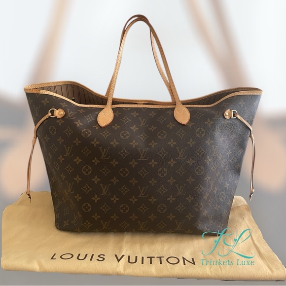 Louis Vuitton Brown Monogram Tote Bag - Picture 1 of 12